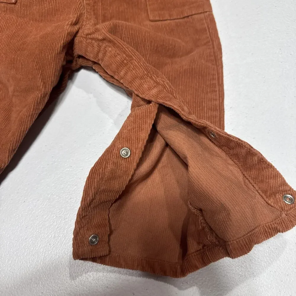 Baby Boys Clothes 24M Carters Brown Corduroy Jumper Overalls & Ben Sherman Shirt